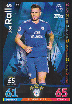 Joe Ralls Cardiff City 2018/19 Topps Match Attax #84